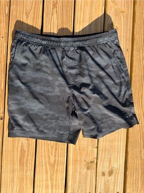 MAVEN Activewear Shorts - Black with  Grid Lining x-large NEVER WORN